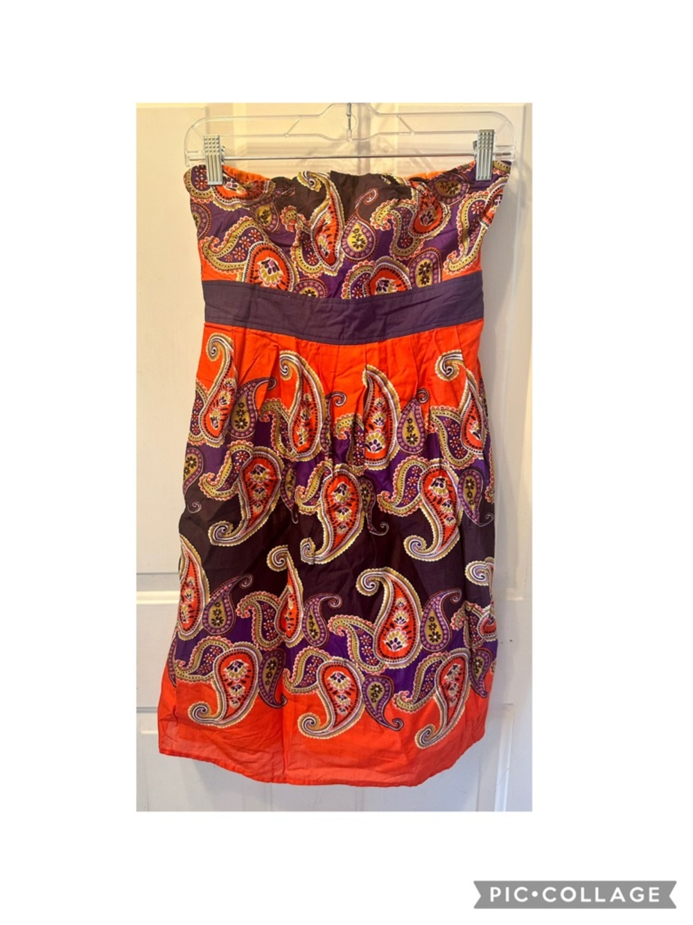 5th Culture Orange/Purple Dress